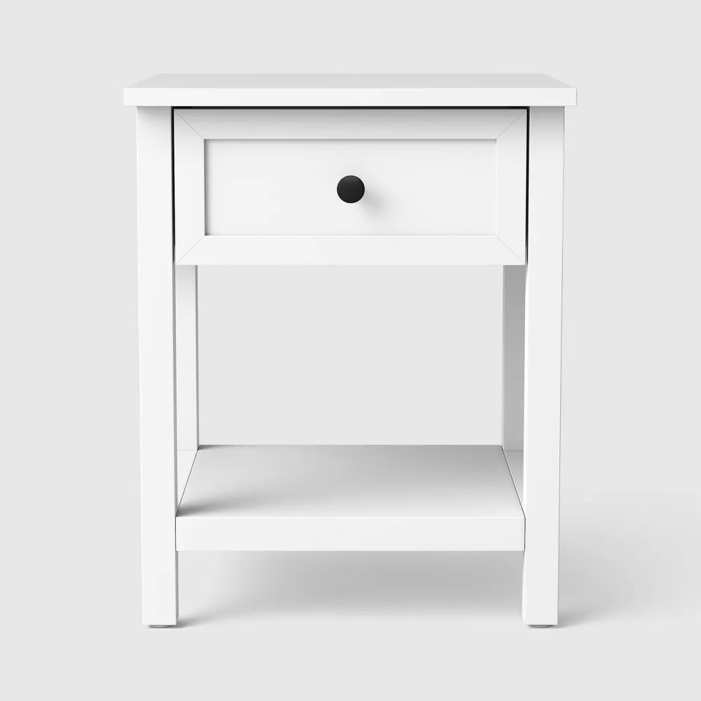 Traditional Side Table with Storage Drawer