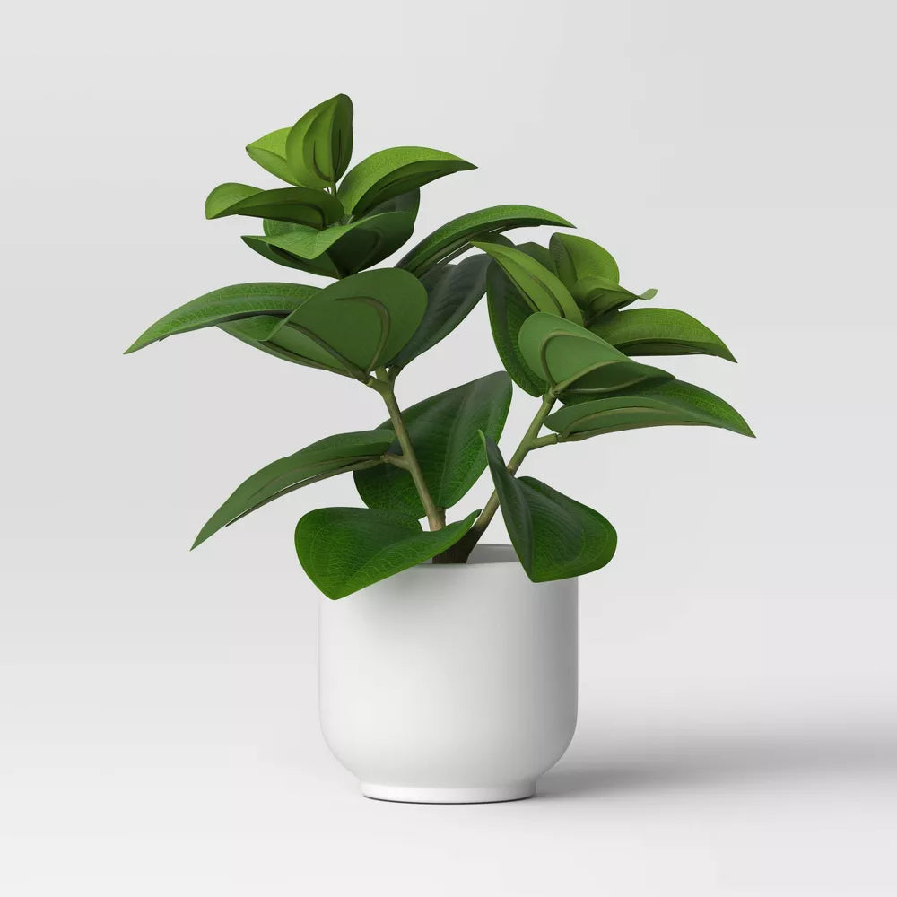 Artificial Peperomia Caperata Potted Plant