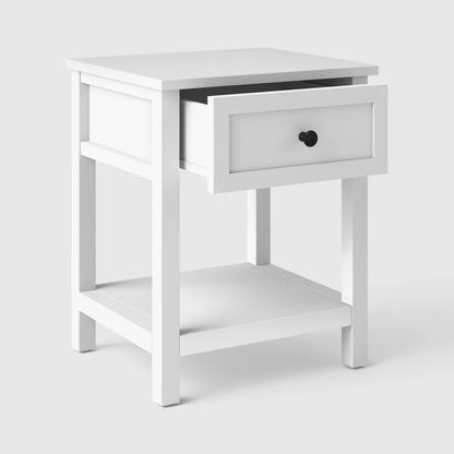 Traditional Side Table with Storage Drawer