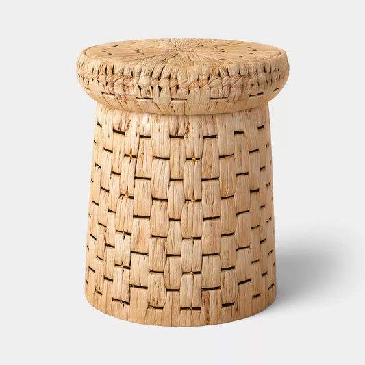 Mushroom Shaped Woven Side Table