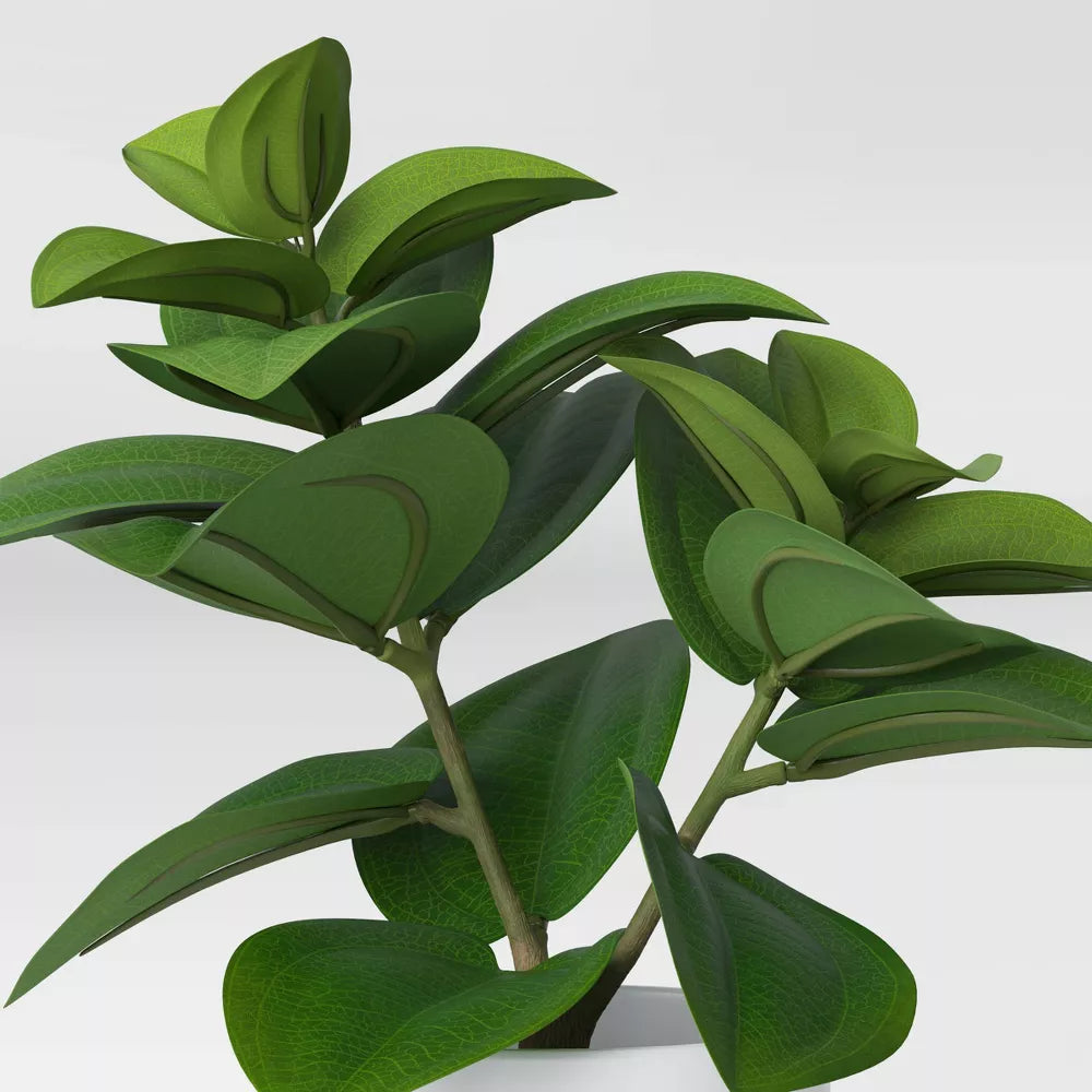 Artificial Peperomia Caperata Potted Plant