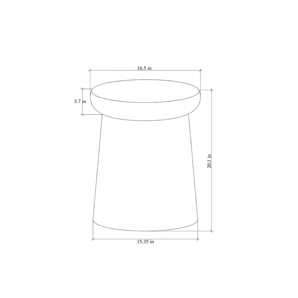 Mushroom Shaped Woven Side Table