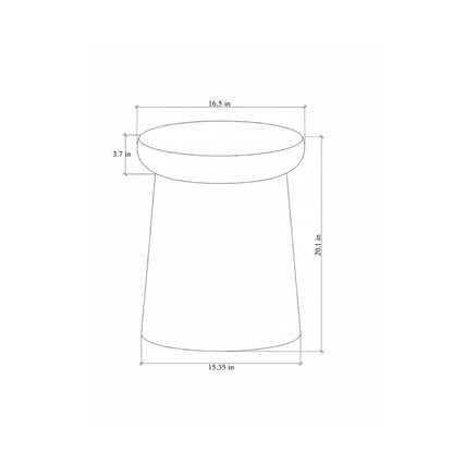 Mushroom Shaped Woven Side Table