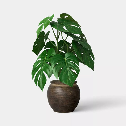 Artificial Climbing Monstera Potted Plant
